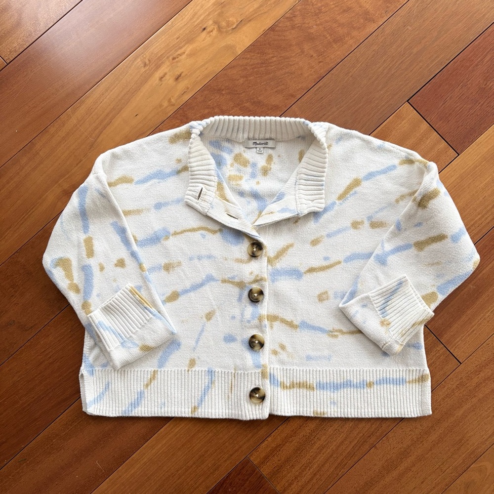 Madewell Tie-Dye Broadway Cardigan Sweater